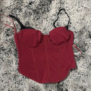 Red Bustier Top